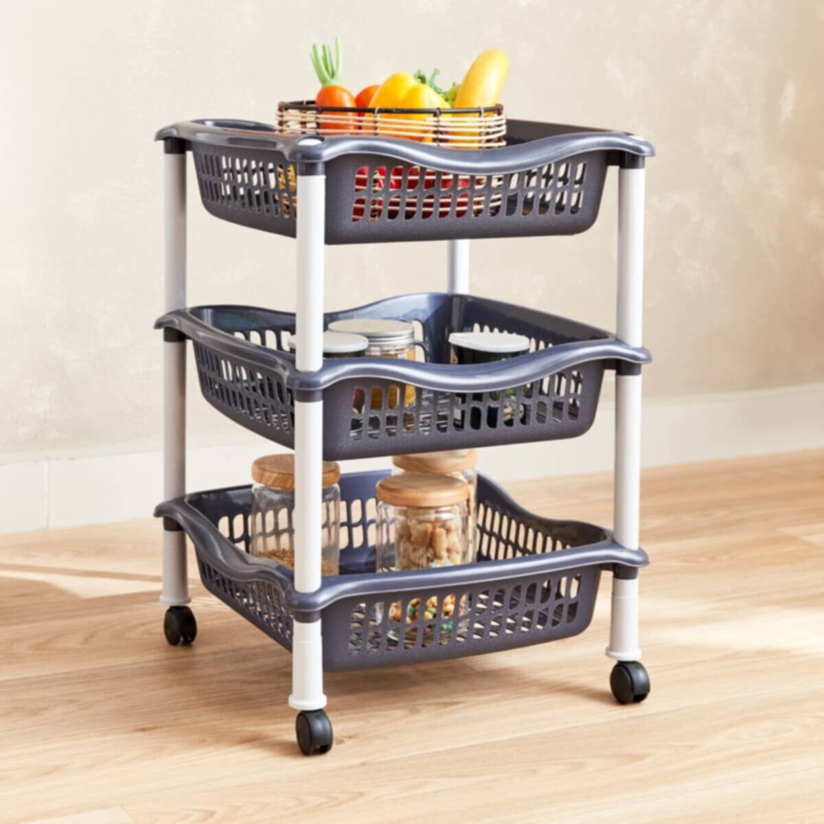 HOMEBOX | Aroha 3-Tier Storage Trolley | 164745754