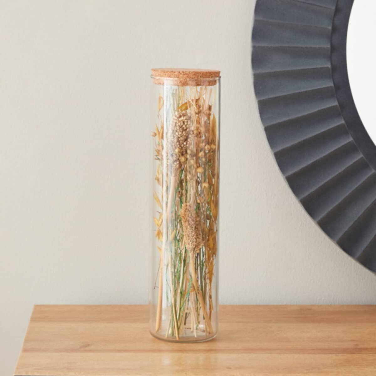HOMEBOX | Arwen Dried Flowers in Glass Tube - 7.5x29 cm | 164765173