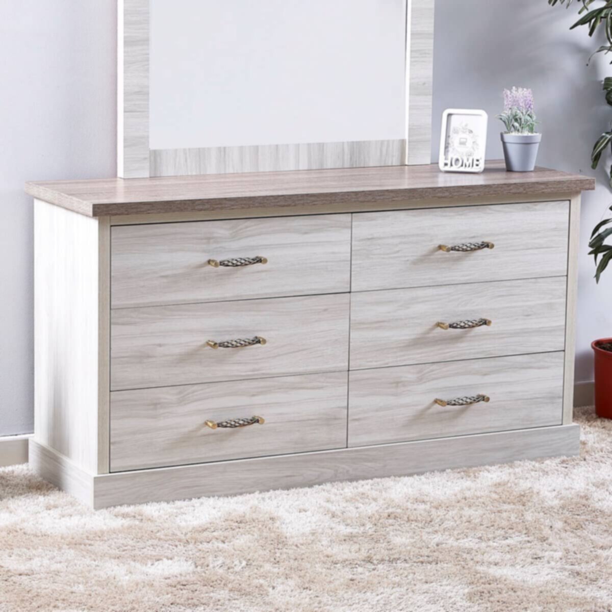 HOMEBOX | Angelic 6-Drawer Master Dresser without Mirror | 164835496