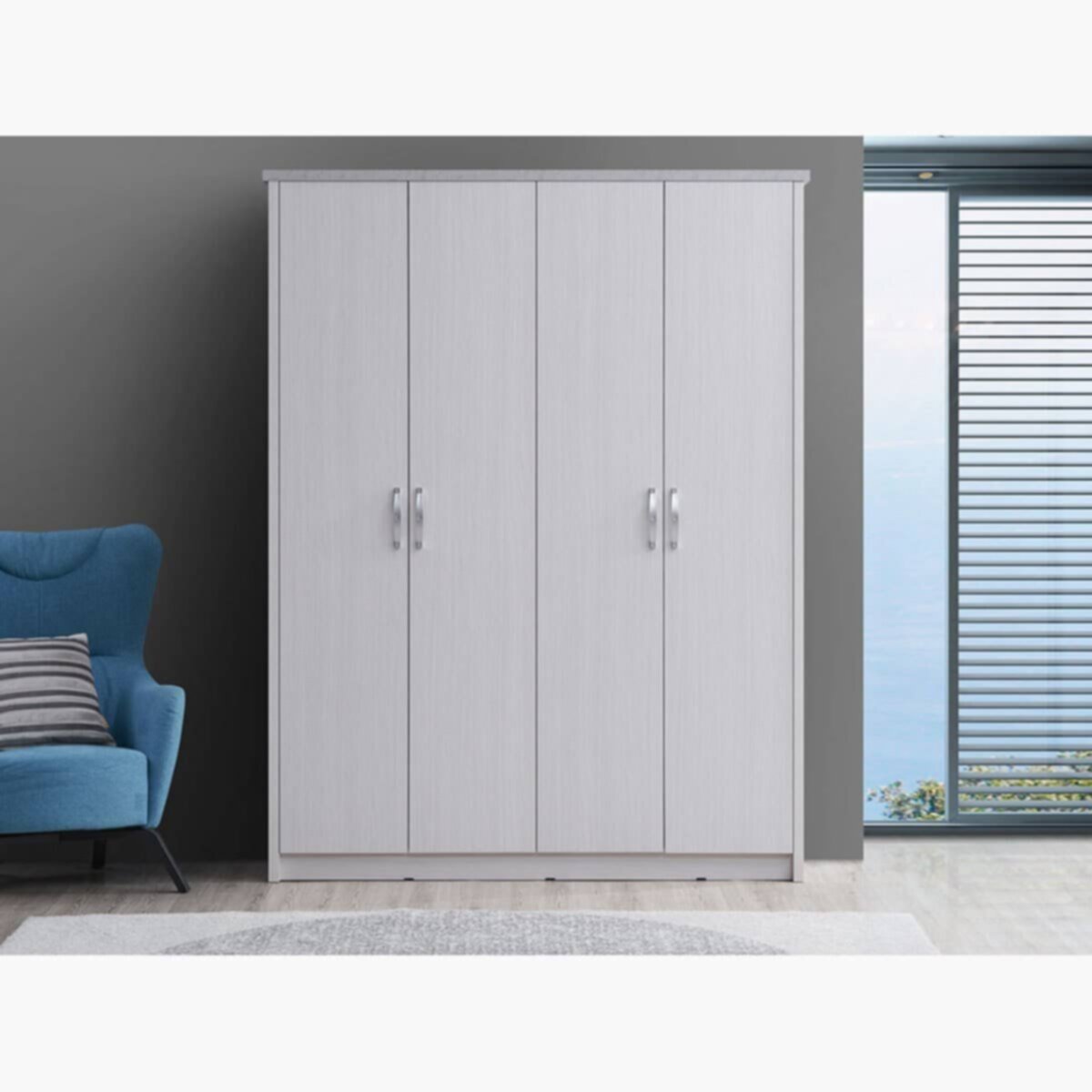 HOMEBOX | Prime 4-Door Wardrobe | 164931249