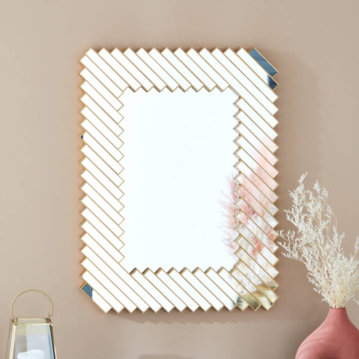 HOMEBOX | Zoya Rectangular Wall Mirror - 55.9x73.6 cm | 165078843