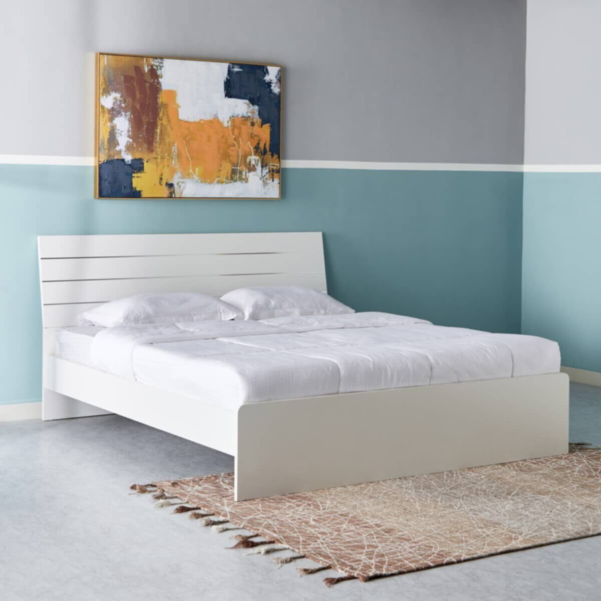 HOMEBOX | Frankfurt Queen Bed - 150x200 cm | 165353953