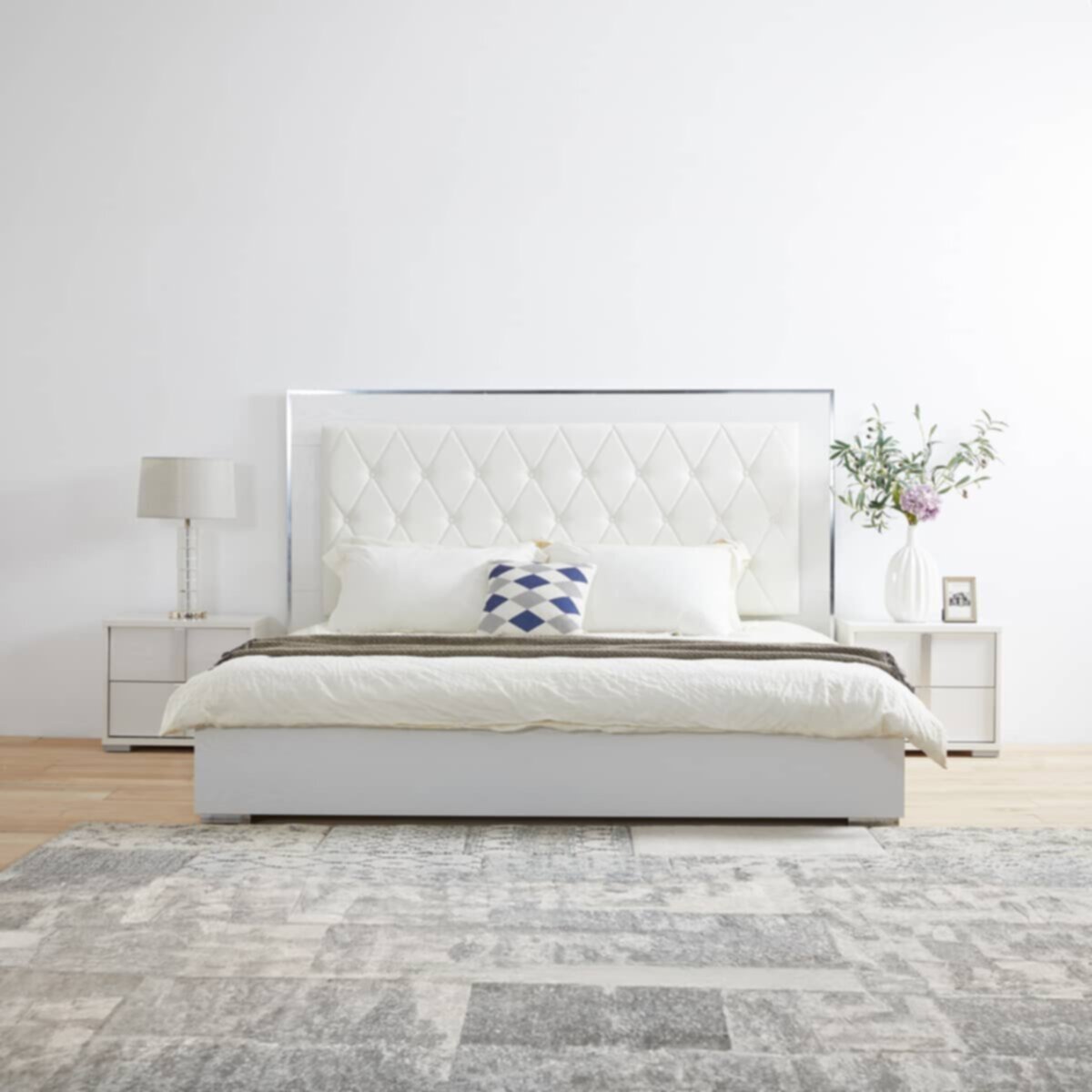 HOMEBOX | Solitaire 5-Piece Super King Bedroom Set - 200x200 cm | 165354019