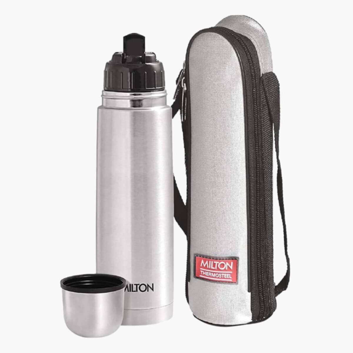 HOMEBOX | Milton Bullet Vacuum Flask with Flip Lid and Pouch - 750 ml | 165493463