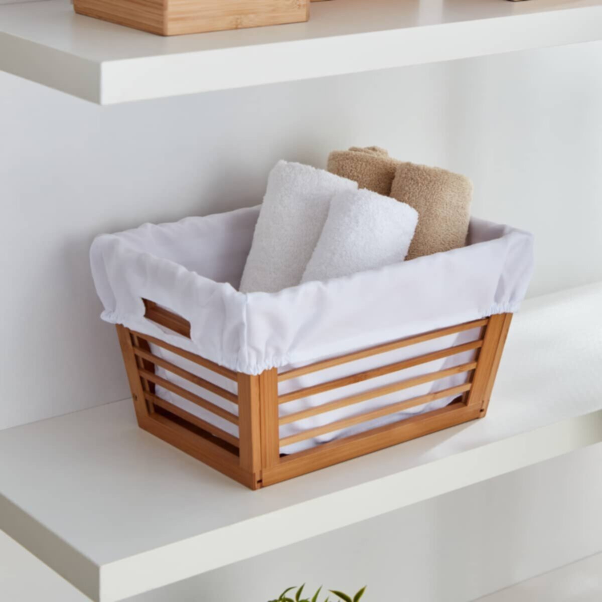 HOMEBOX | Natura Bamboo Basket - 34x24x19 cm | 165837842