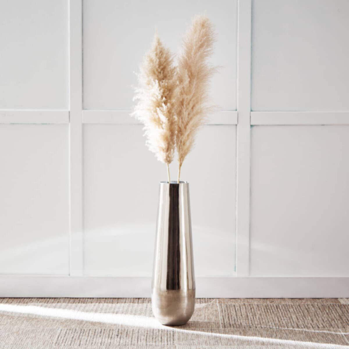 HOMEBOX | Splendid Metal Floor Vase - 17x17x60 cm | 166009128