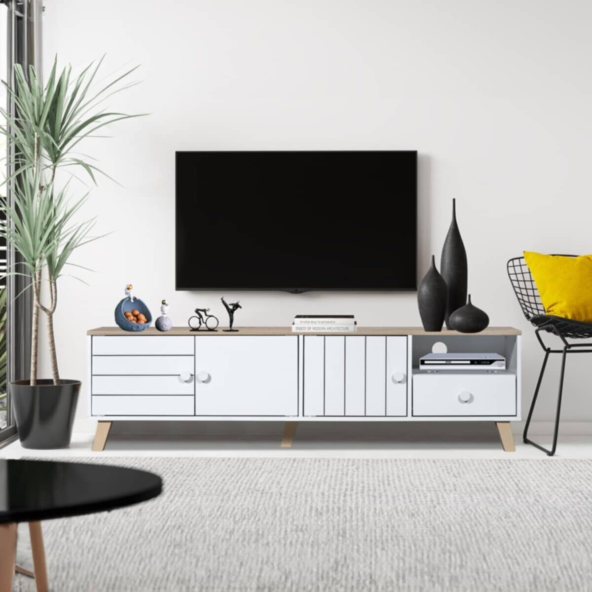 HOMEBOX | Elsa 1.6 Meter TV Unit for TVs up to 70 inches | 166060016