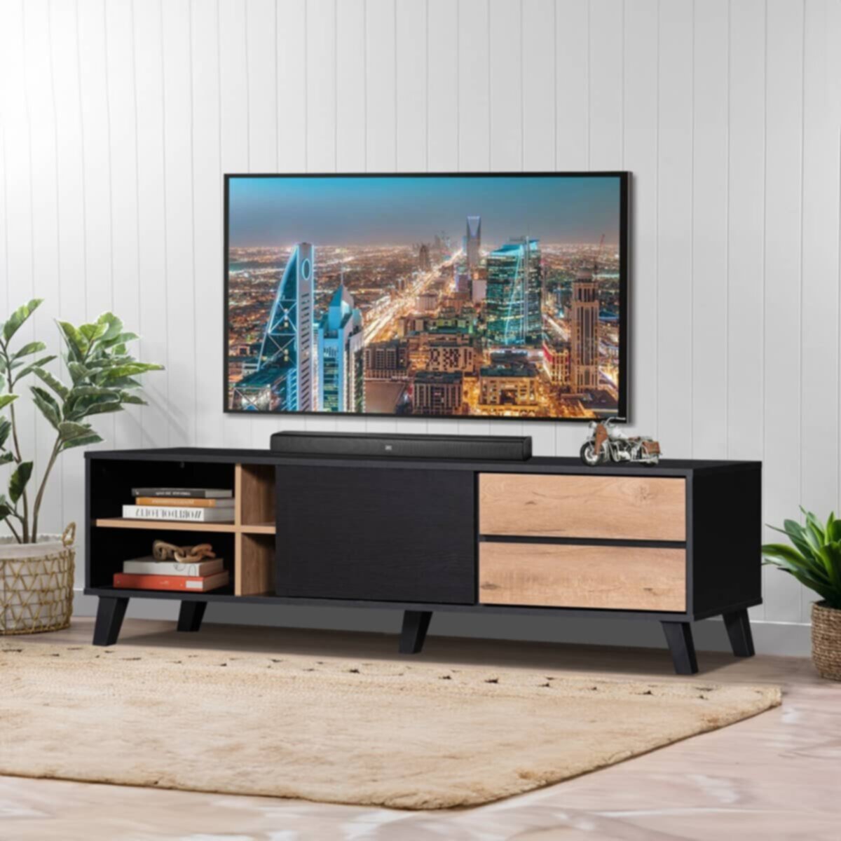 HOMEBOX | Ida 1.6 Meter TV Unit for TVs up to 70 inches | 166060022