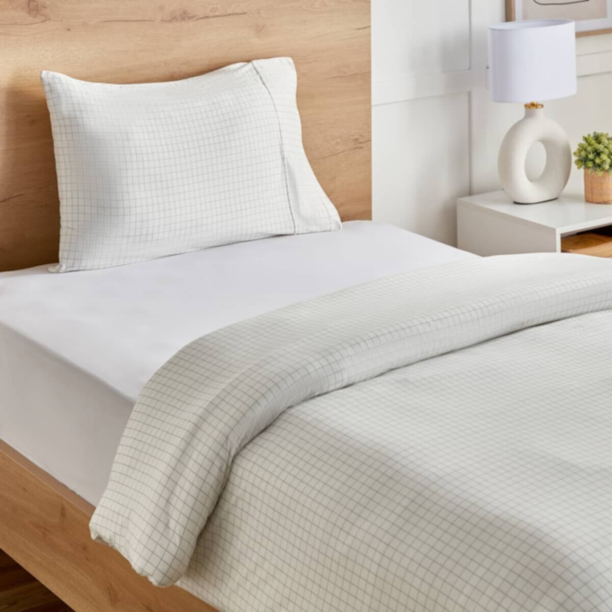 HOMEBOX | Ferum Micro Jersey 2-Piece Printed Single Duvet Cover Set - 135x200 cm | 166067097