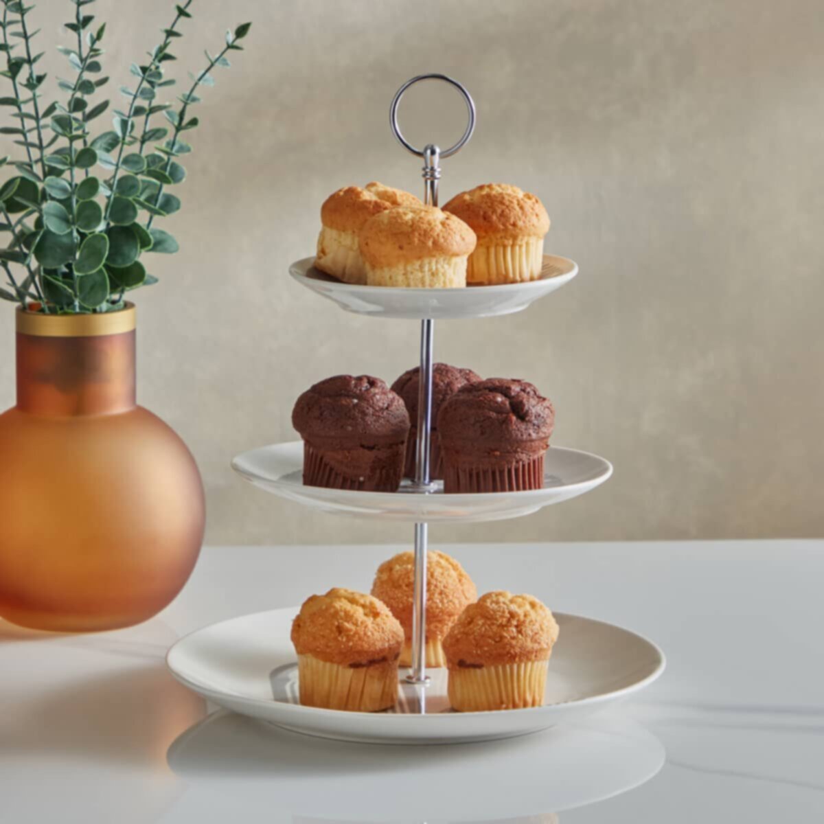 HOMEBOX | Vista 3-Tier Cake Platter | 166074722