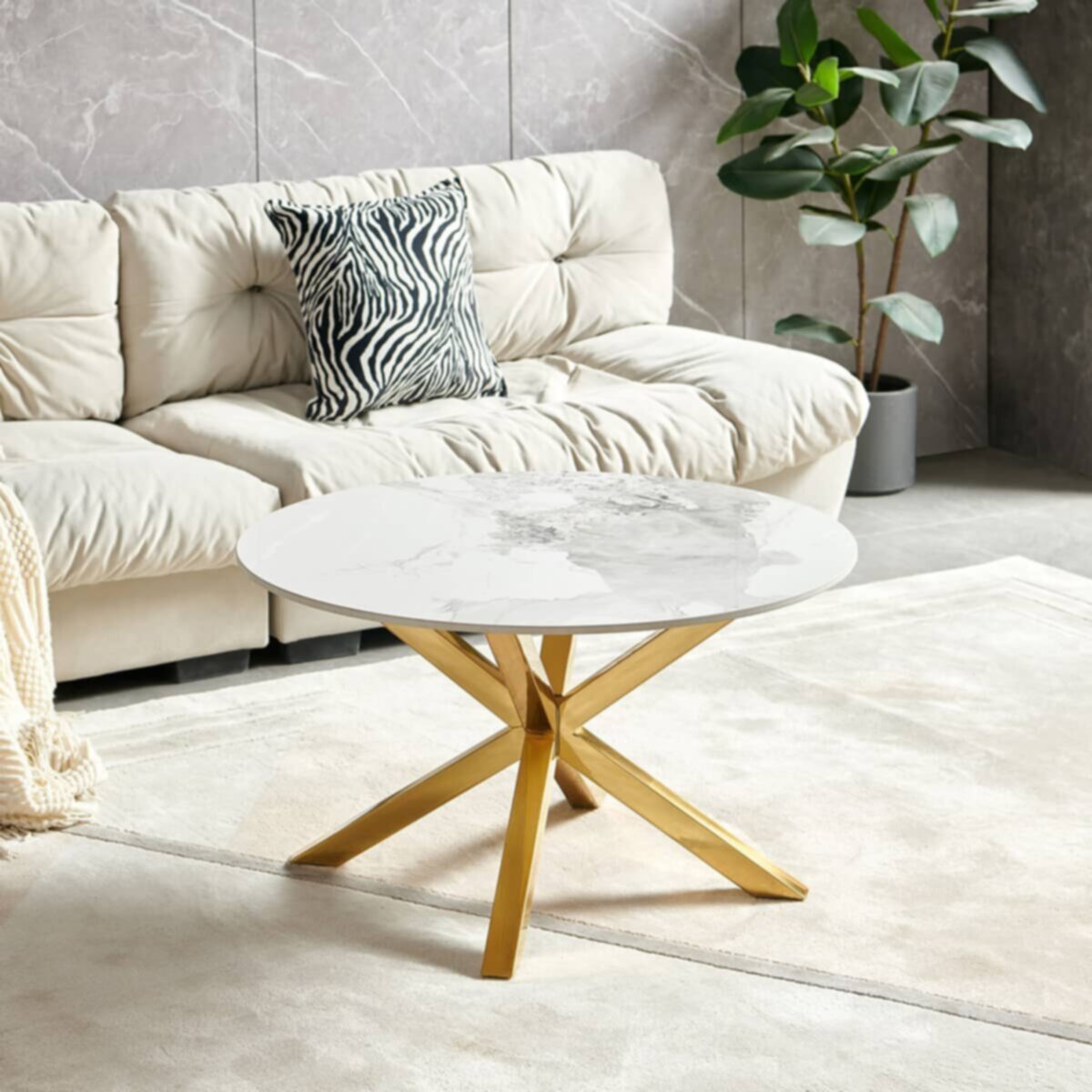 HOMEBOX | Welwick Sintered Stone Coffee Table | 166085250
