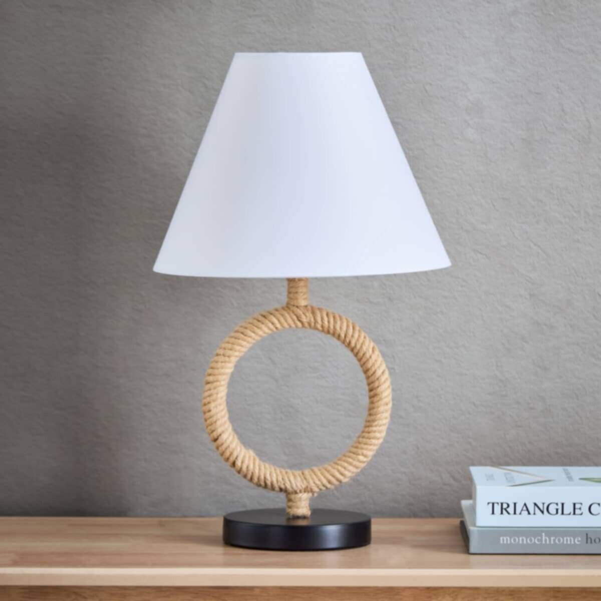 HOMEBOX | Marisha Abaca Rope Table Lamp - 35x35x48 cm | 166203934