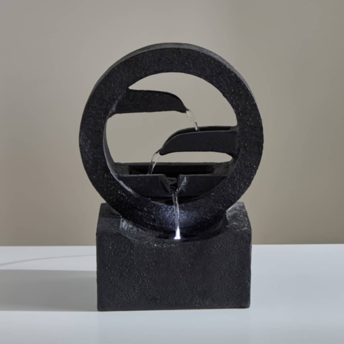 HOMEBOX | Serene LED Abstract Fountain - 25x15x33 cm | 166213168