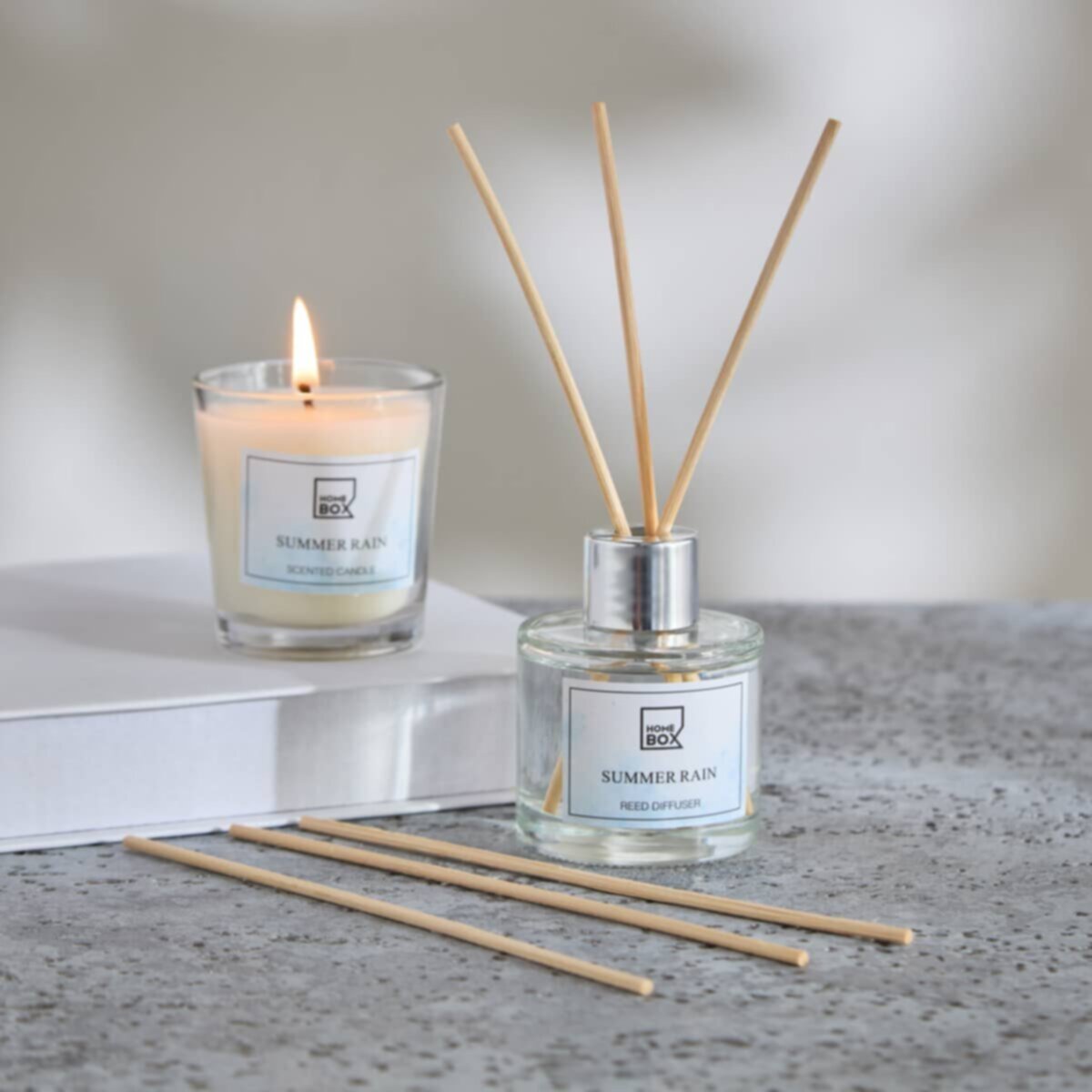 HOMEBOX | Garden Reed Diffuser and Candle Fragrance Gift Set | 166279085