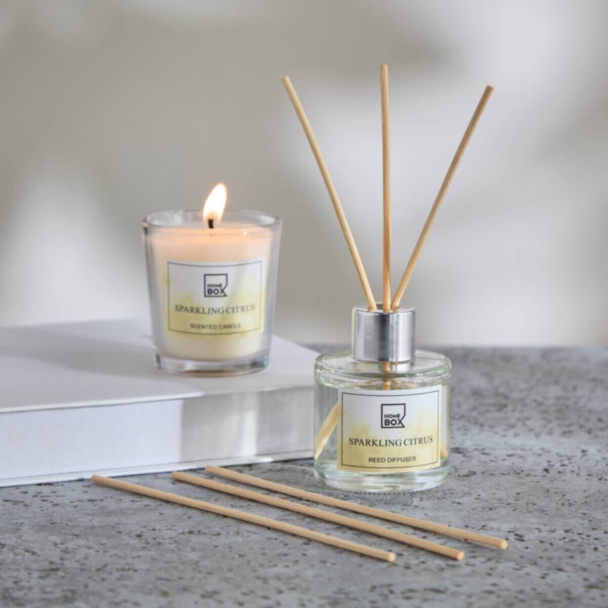 HOMEBOX | Garden Reed Diffuser and Candle Fragrance Gift Set | 166279097