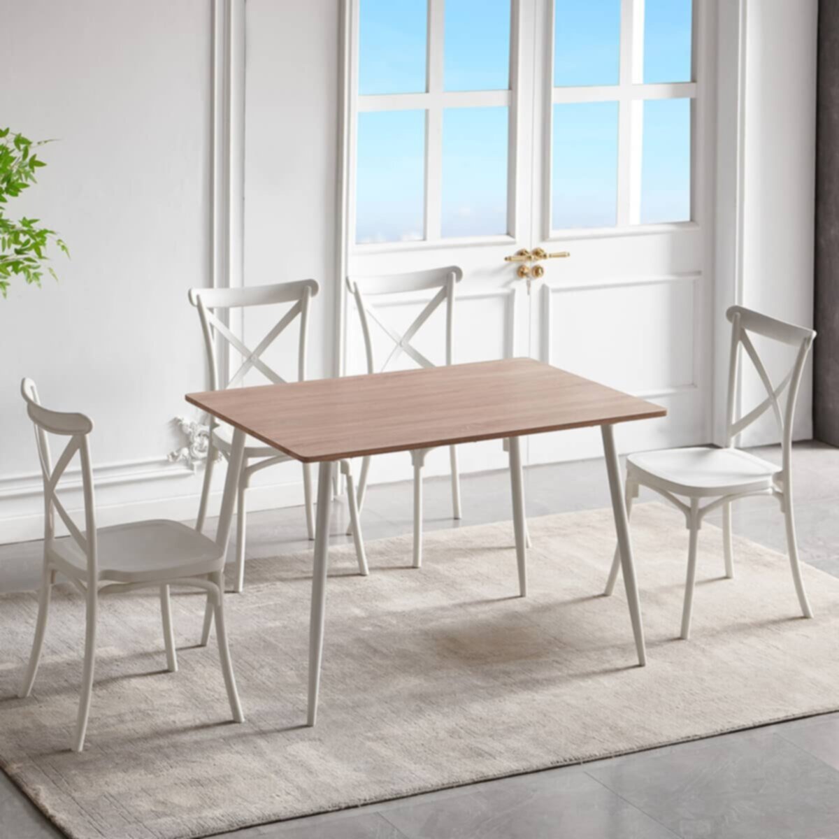 HOMEBOX | Calder 4-Seater Dining Set | 166311484