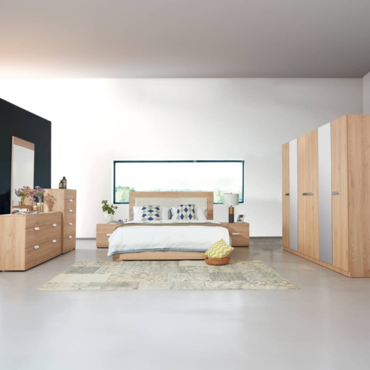 HOMEBOX | Edmonton 5-Piece King Bedroom Set - 180x200 cm | 166374074