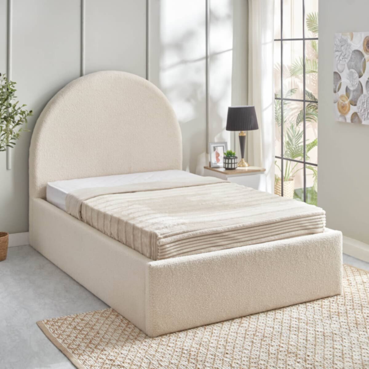 HOMEBOX | iCloud Upholstered Twin Bed - 120x200 cm | 166473077