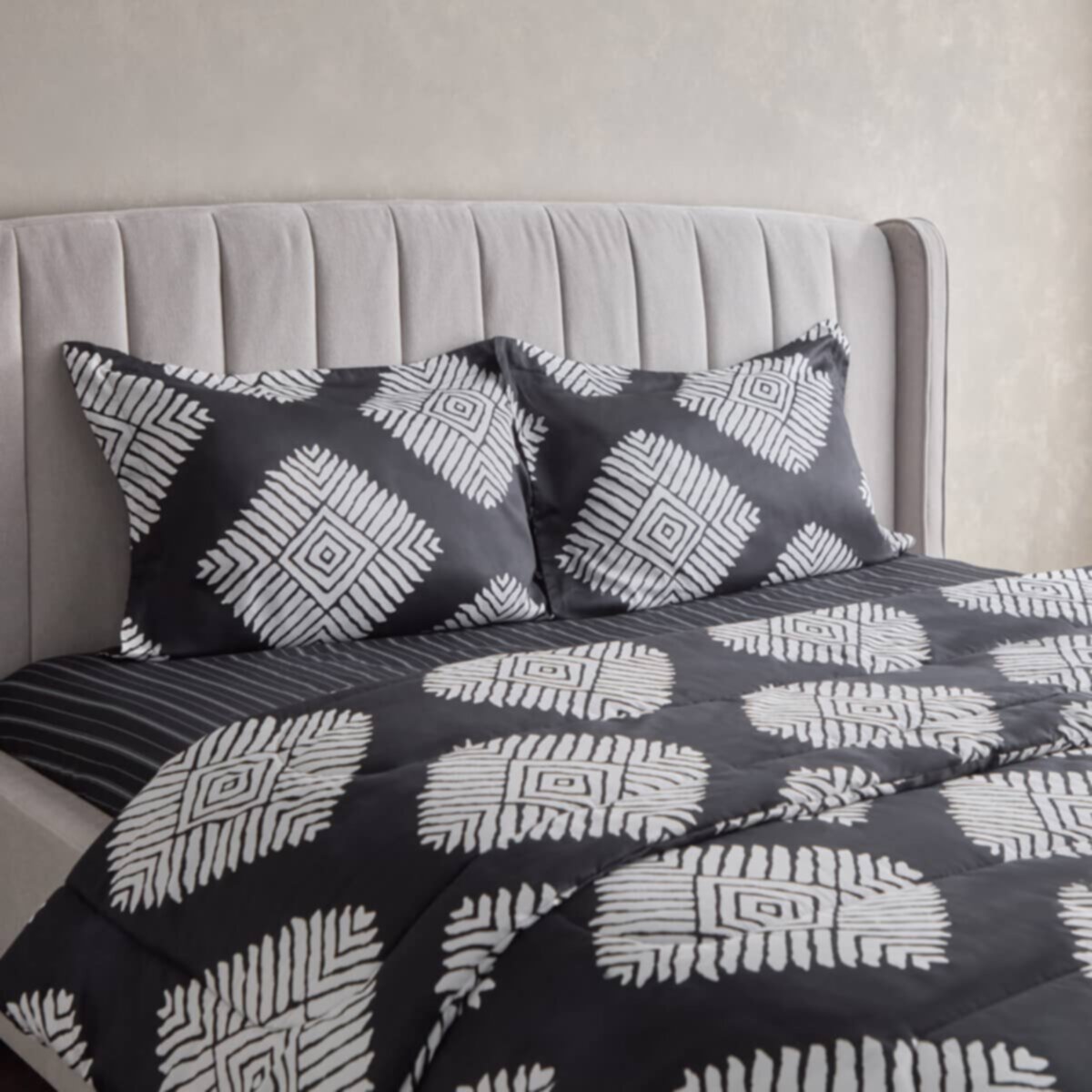 HOMEBOX | Houston Arno Printed Cotton 3-Piece Twin Comforter Set - 160x220 cm | 166623723