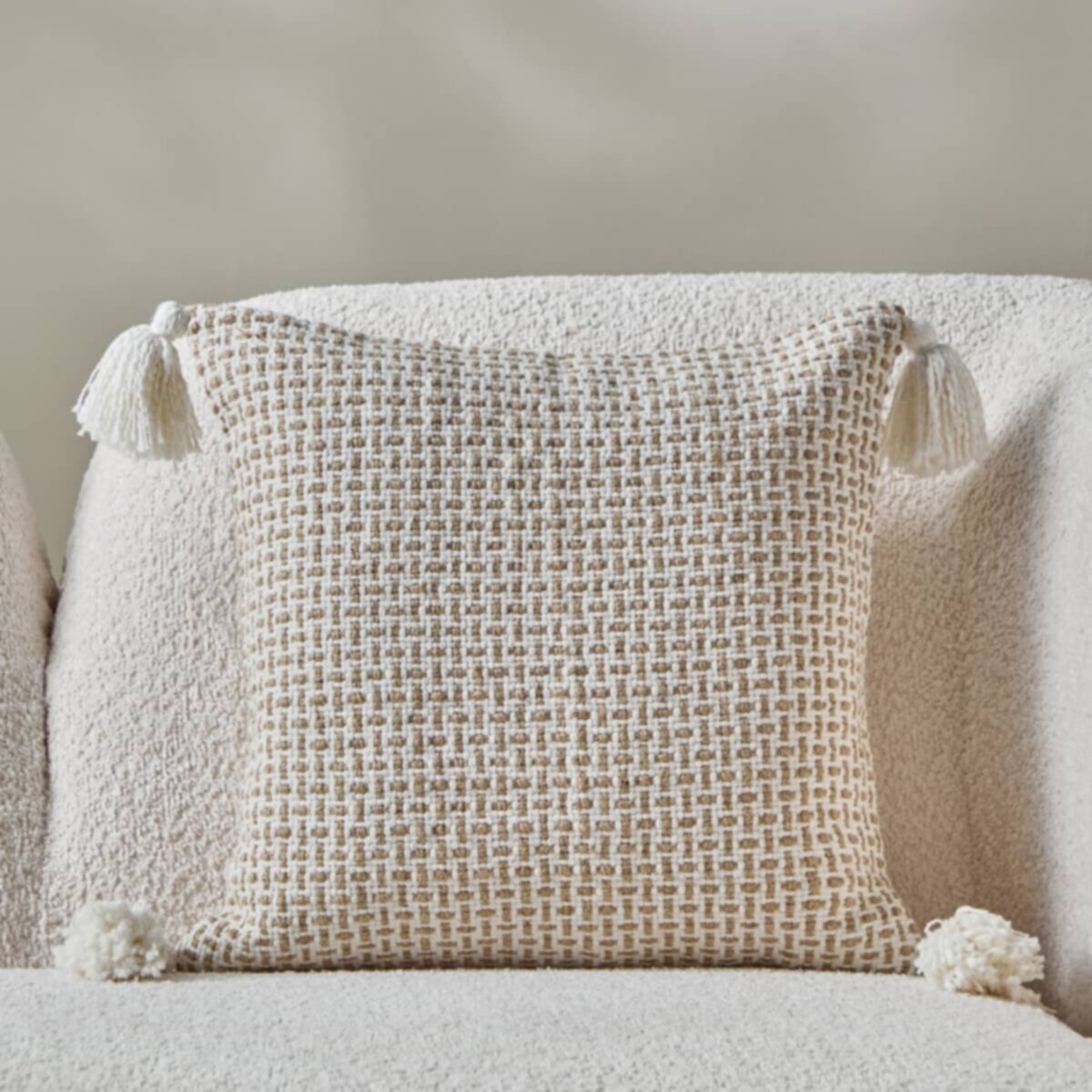 HOMEBOX | Tampa Jute Woven Cushion Cover - 45x45 cm | 166629478