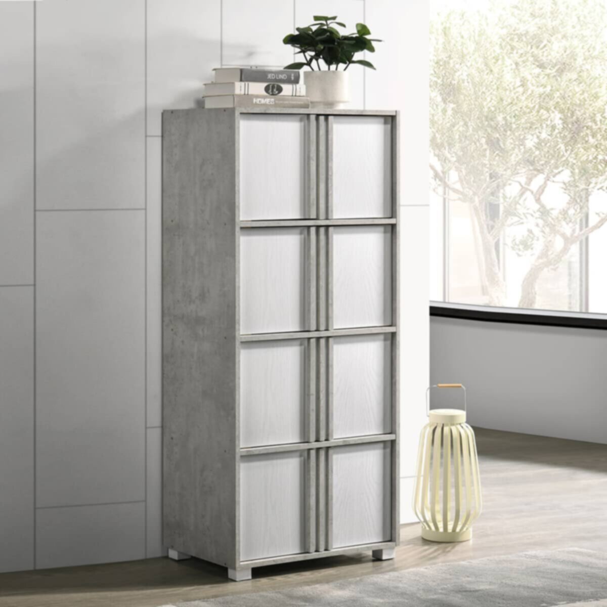 HOMEBOX | Alford Aspen 8-Door Storage Multipurpose Unit | 166664026