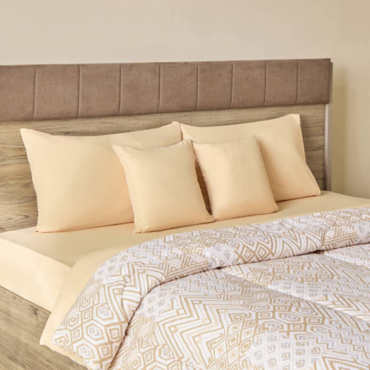 HOMEBOX | Madison Bhiso Printed 5-Piece Cotton Super King Comforter Set - 240x240 cm | 166665357
