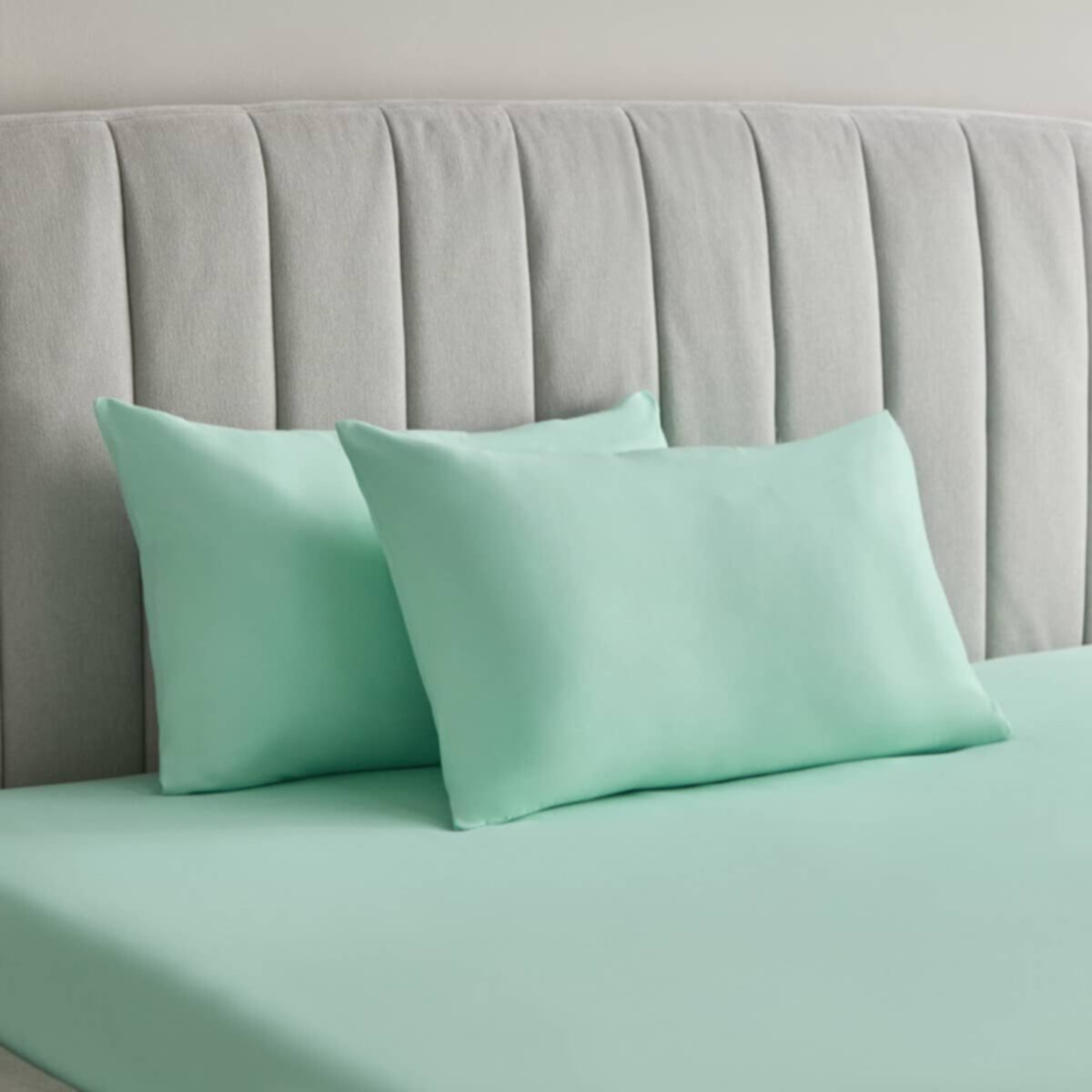 HOMEBOX | Derby 2-Piece Solid Microfibre Pillowcase Set - 45x70 cm | 166721043
