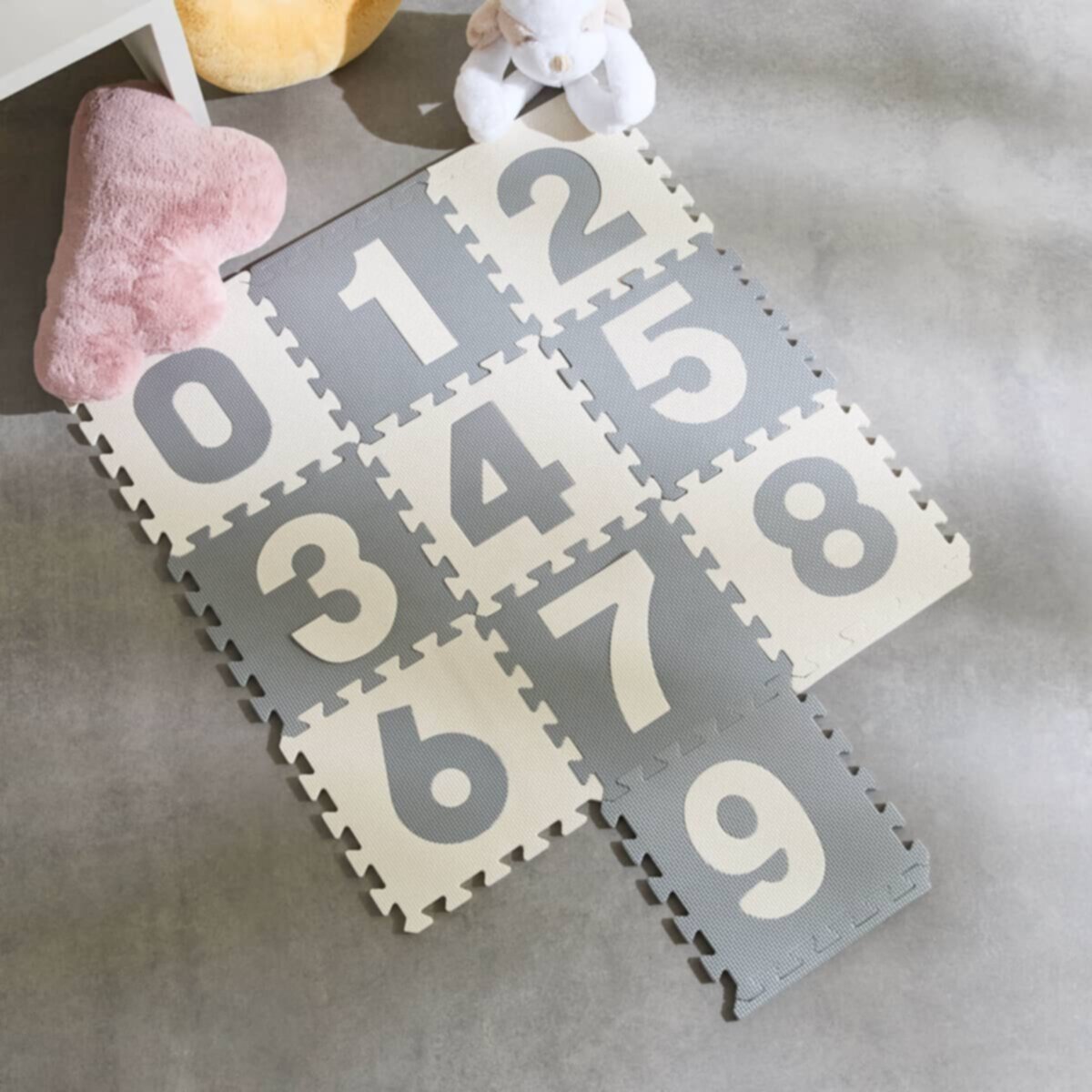 HOMEBOX | Mystify Foam 10-Piece Playmat Numerical Mat Set - 30x30x1 cm | 166764057
