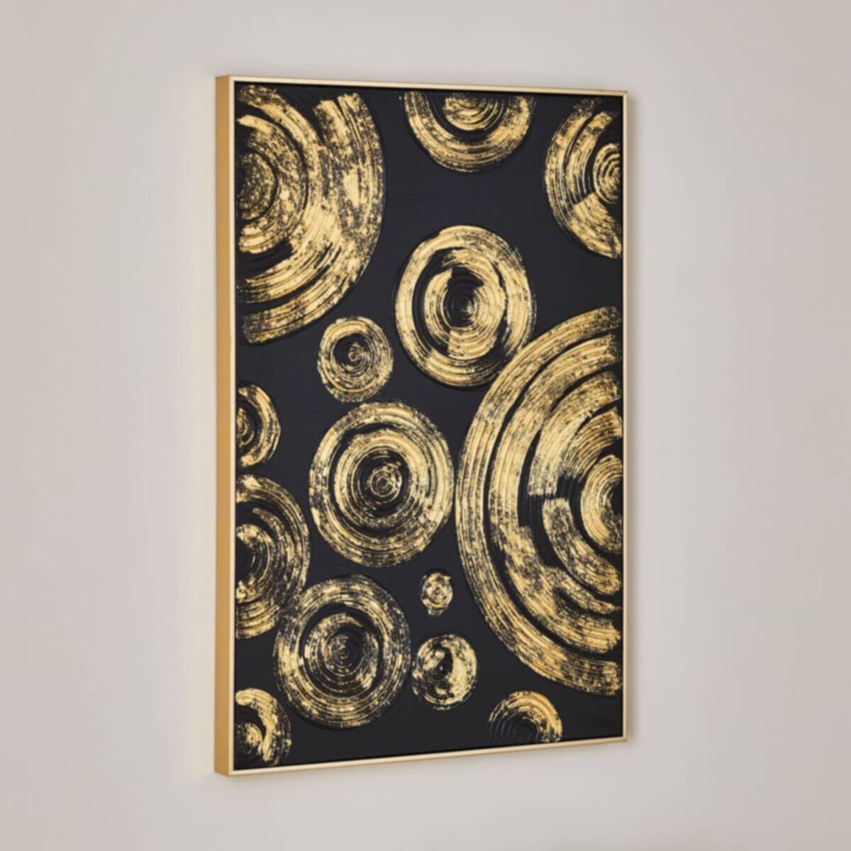 HOMEBOX | Walmer Abstract Framed Foil Clear Painting Wall Art - 62x4.5x92 cm | 166827007