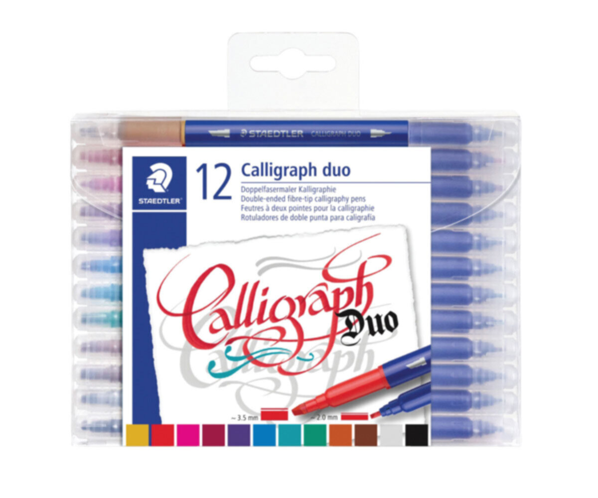 STAEDTLER | Calligraphy Pen Double End Set 12colors | ST-3005-TB12