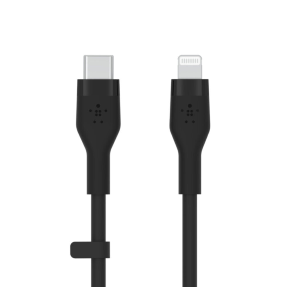 BELKIN | BOOST↑CHARGE Flex USB-C Cable with Lightning Connector 1m Black | CAA009BT1MBK